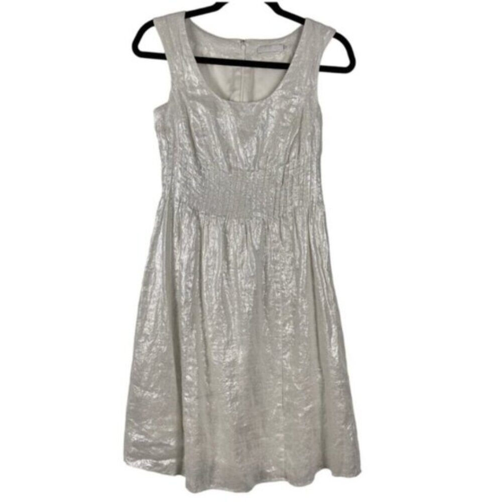 Elegant Silver Sleeveless Dress